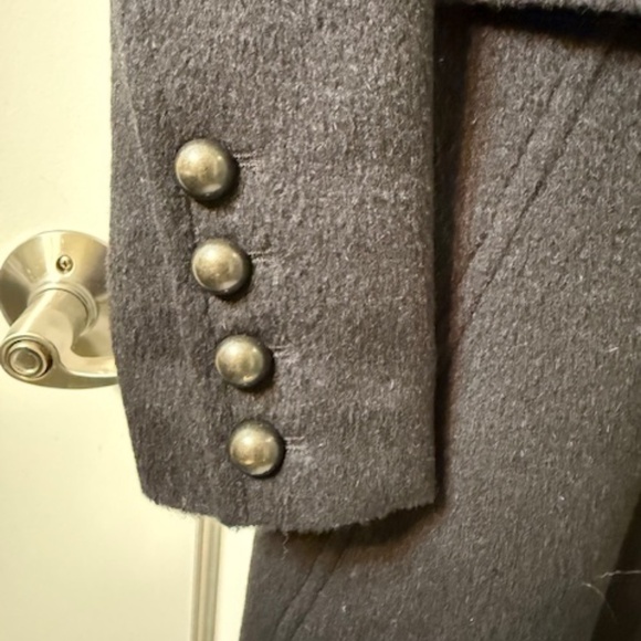 Peruvian Connection Black Alpaca Maxi Winter Dress Coat Size 2 - Picture 7 of 9